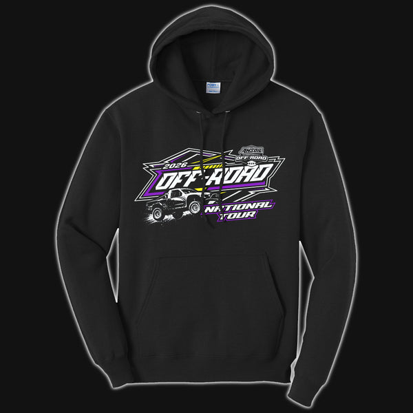 2026 Adult Black & Purple Tour Hoodie – OFFICIAL SNOCROSS & OFF
