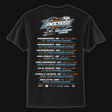 2026 Adult Black & Orange Tour Tee