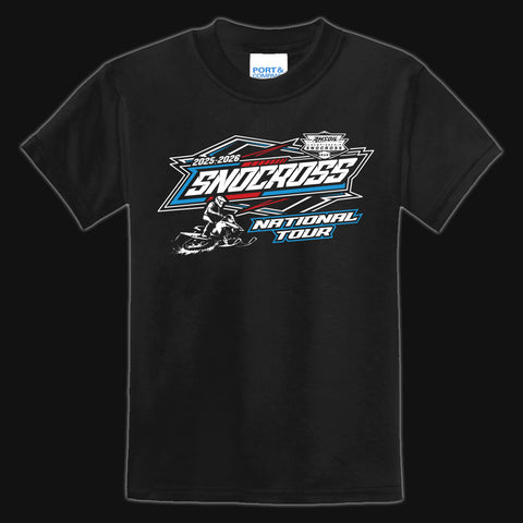 2026 Youth Black & Red Tour Tee