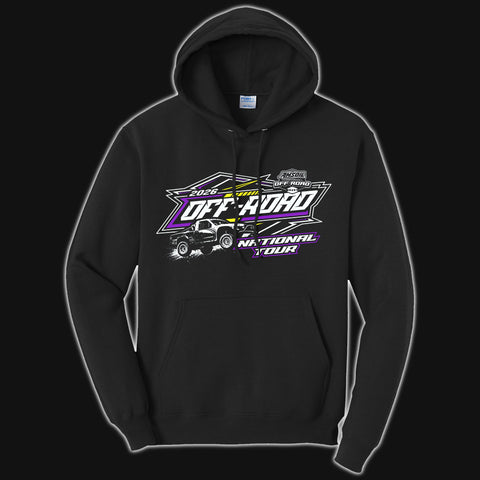 2026 Adult Black & Purple Tour Hoodie
