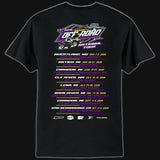 2026 Adult Black & Purple Tour Tee