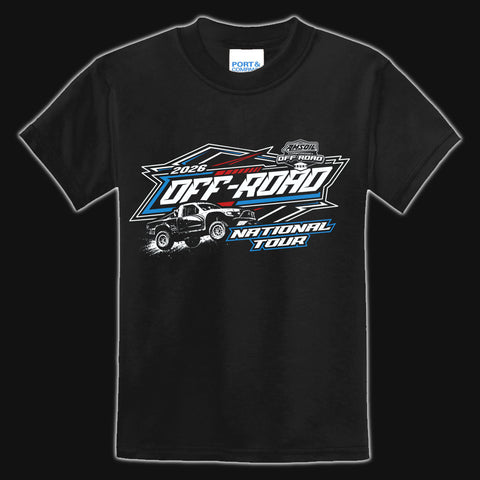 2026 Youth Black & Red Tour Tee