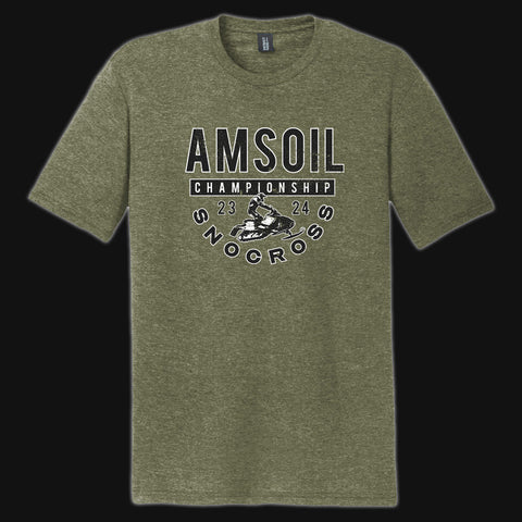 Adult Green Distressed Tee