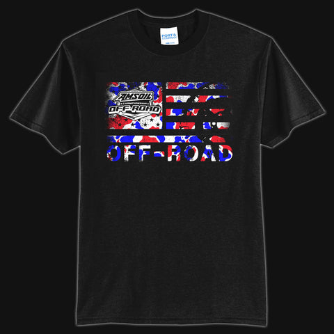 Youth USA Camo Flag Tee