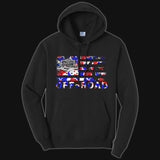 Toddler USA Camo Flag Hoodie